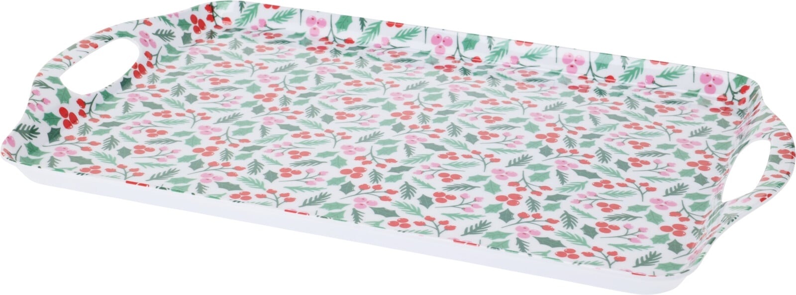 Коледен поднос за сервиране с дръжки Berries 45 х 30 см