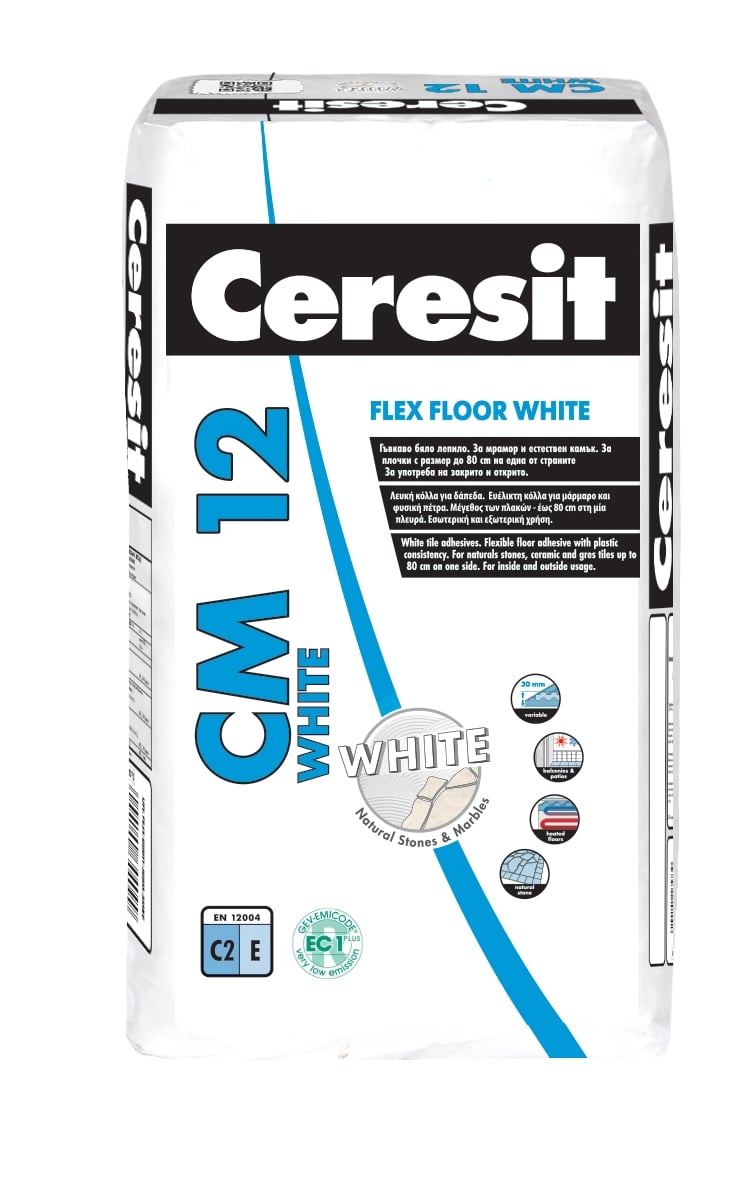 Еластично лепило за плочки Ceresit CM 12 Flex C2E 20кг