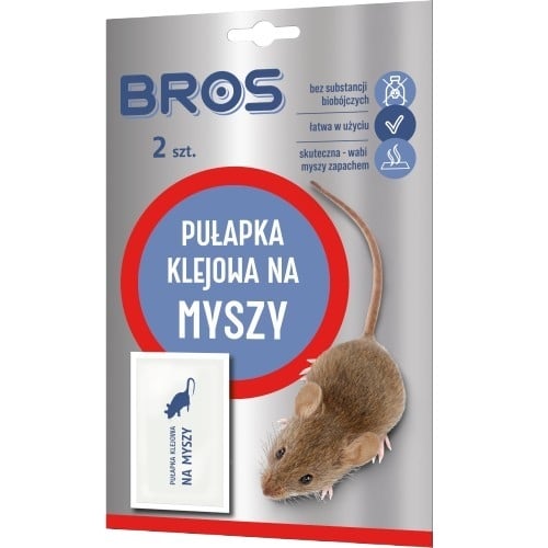 Леплив капан с примамка за мишки Bros 2 броя