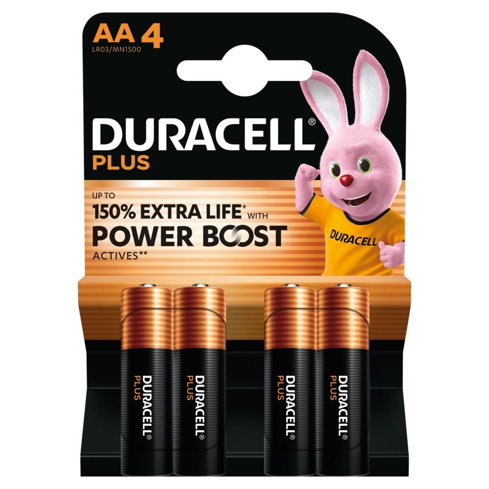 Батерии Duracell Plus Boost MN1500 AA 4 броя