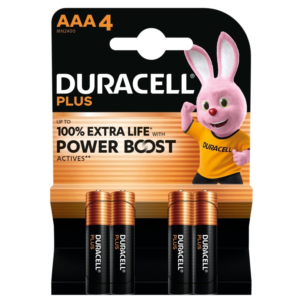 Батерии Duracell Plus Boost MN2400 AAA 4 броя