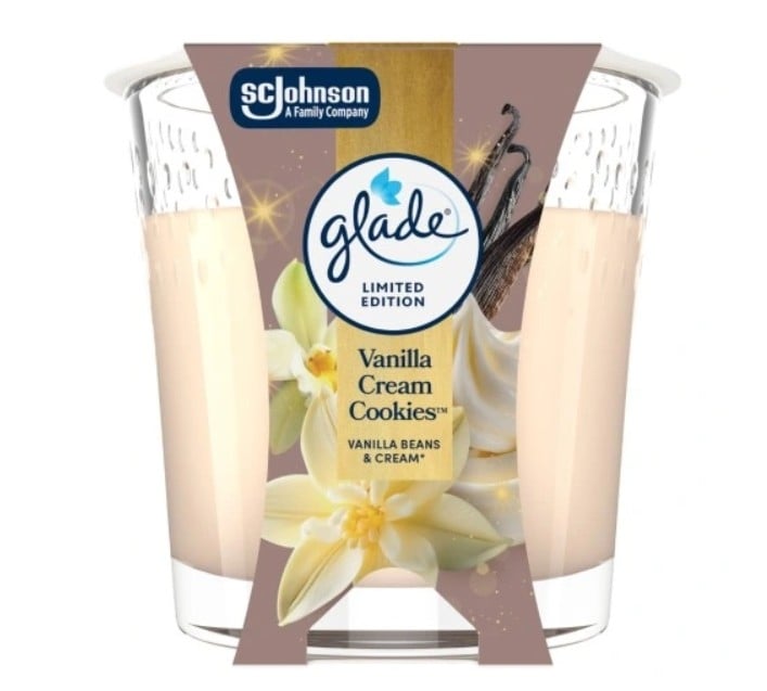 Ароматна свещ Glade Ванилия 112 гр