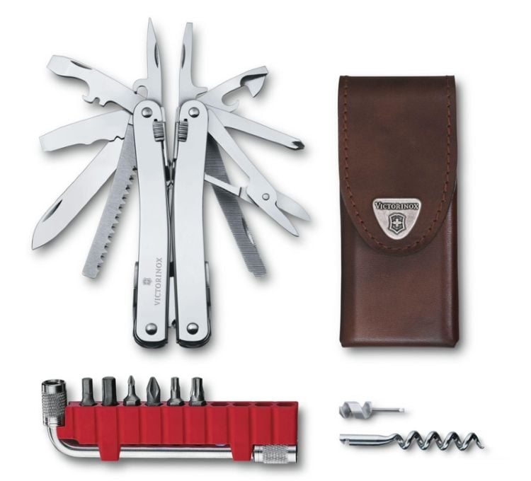 Мултифункционален инструмент Victorinox Swiss Tool Spirit X Plus + кожен калъф