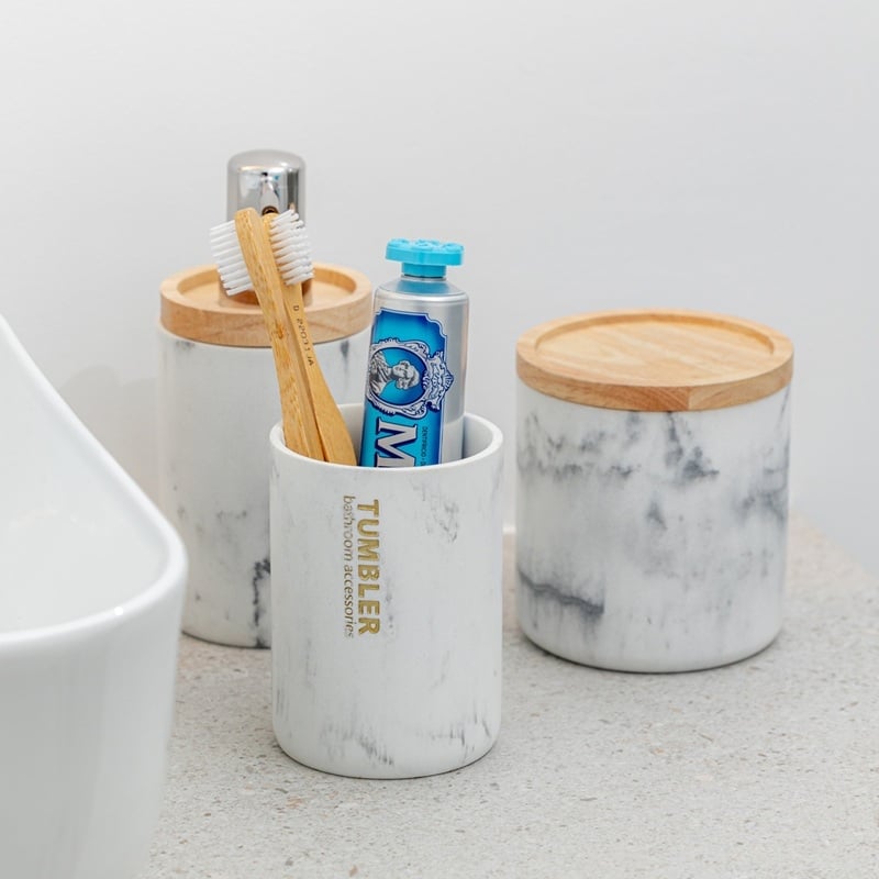 Поставка за четки за зъби Tumbler мрамор