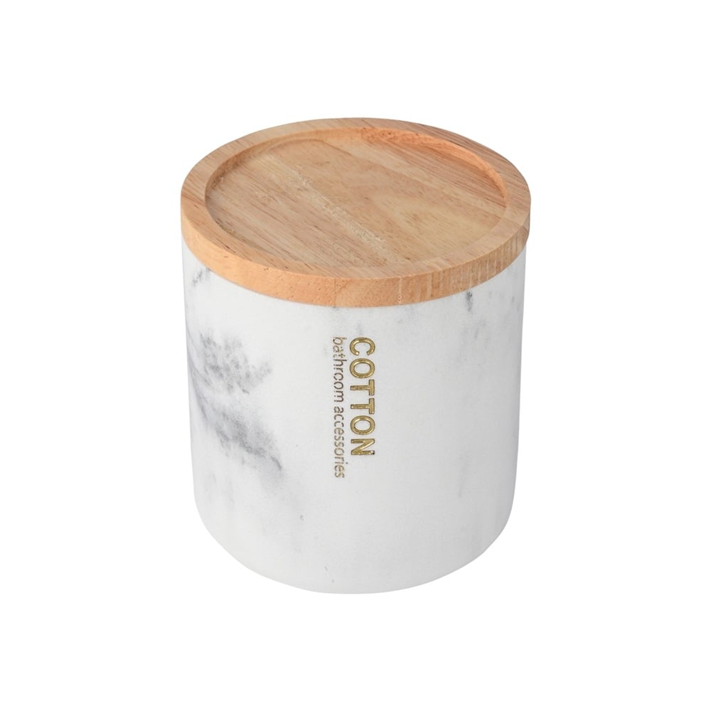 Кутия за памук Cotton мрамор