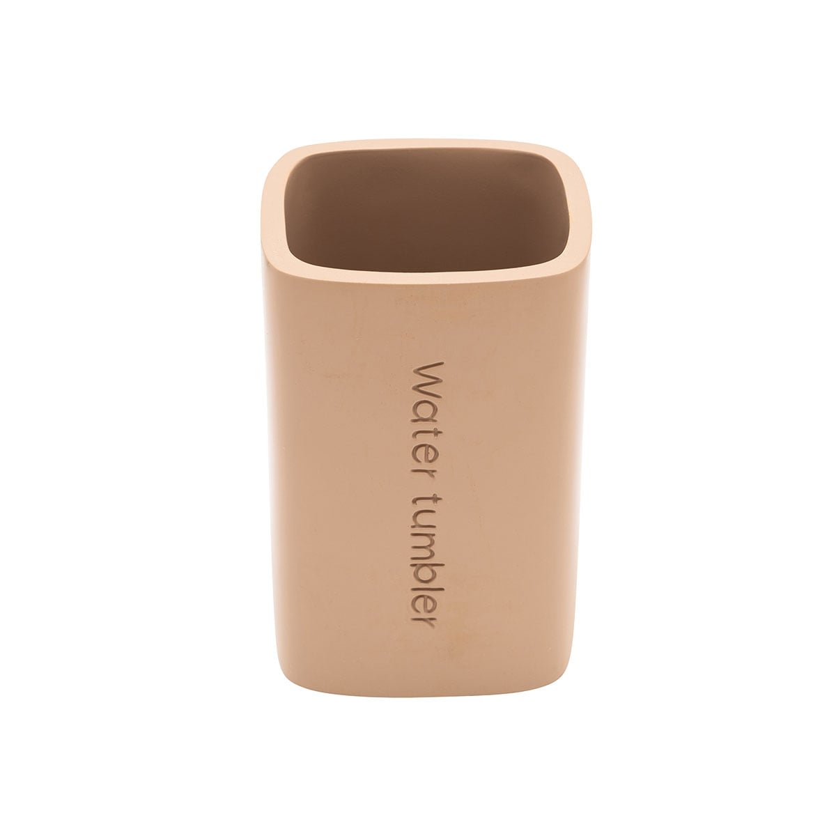 Чаша за изплакване от полирезин Water tumbler бежова