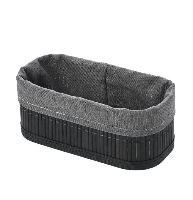 Бамбукова кутия органайзер Essentials 19.5x10см черна