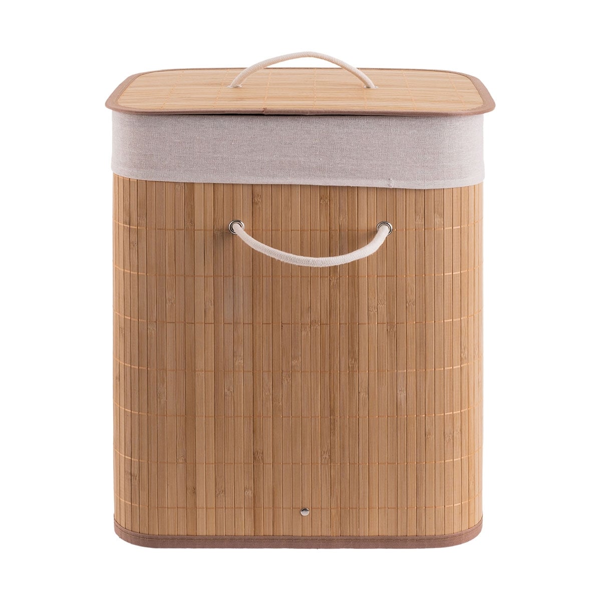 Сгъваем бамбуков кош за пране Essentials 50x40x30см правоъгълен