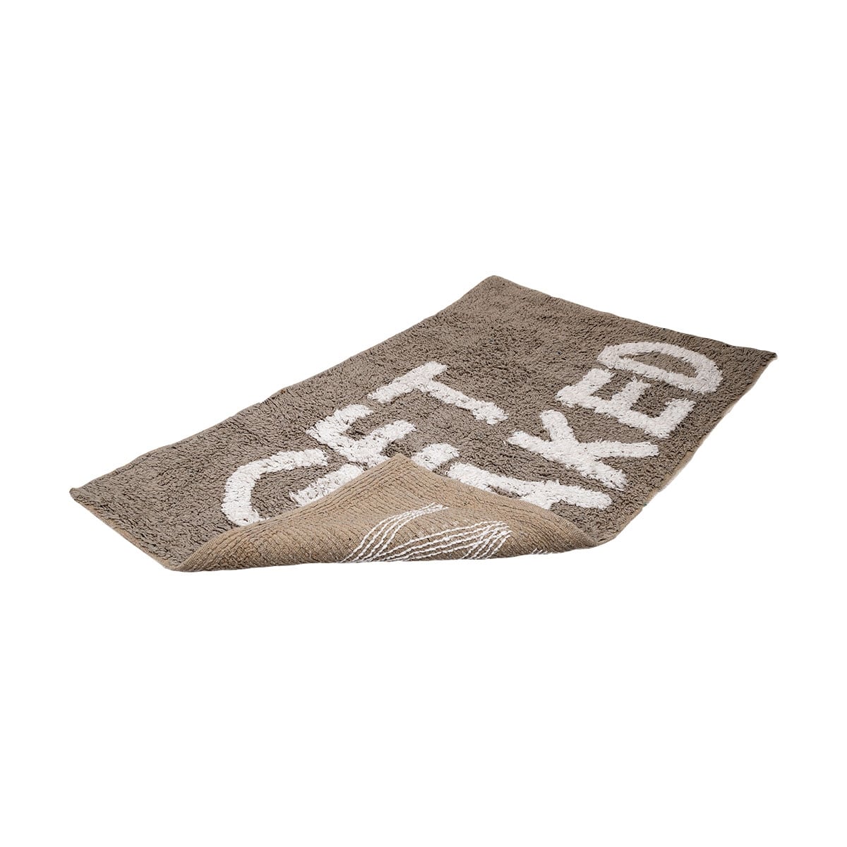 Памучна постелка за баня Get Naked сива 80x50см