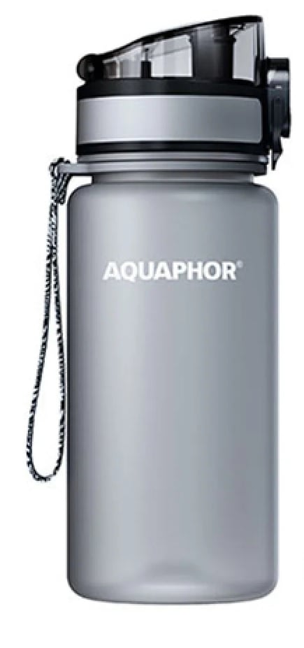 Филтрираща бутилка Aquaphor City Tritan сива 350мл
