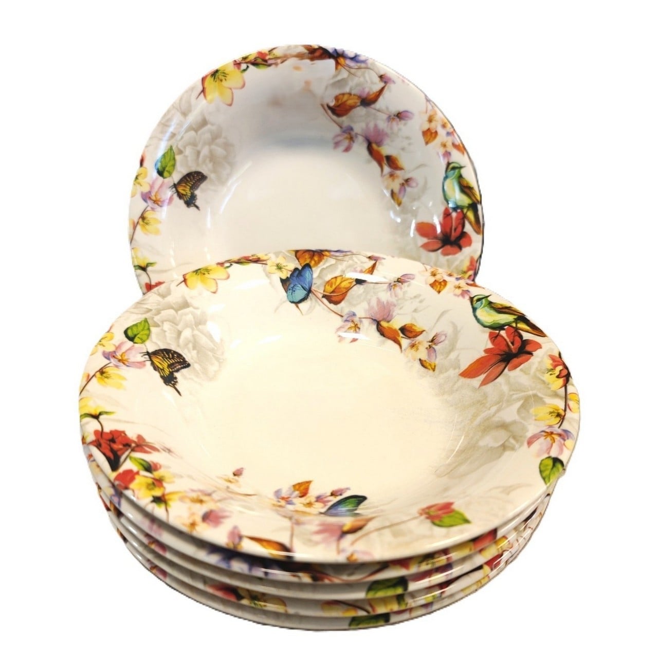 Дълбоки чинии Пеперуда 21 см 6 броя