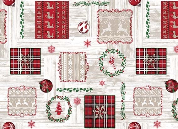 Коледна мушама Фантастик Xmas 1204-1 / 140 см
