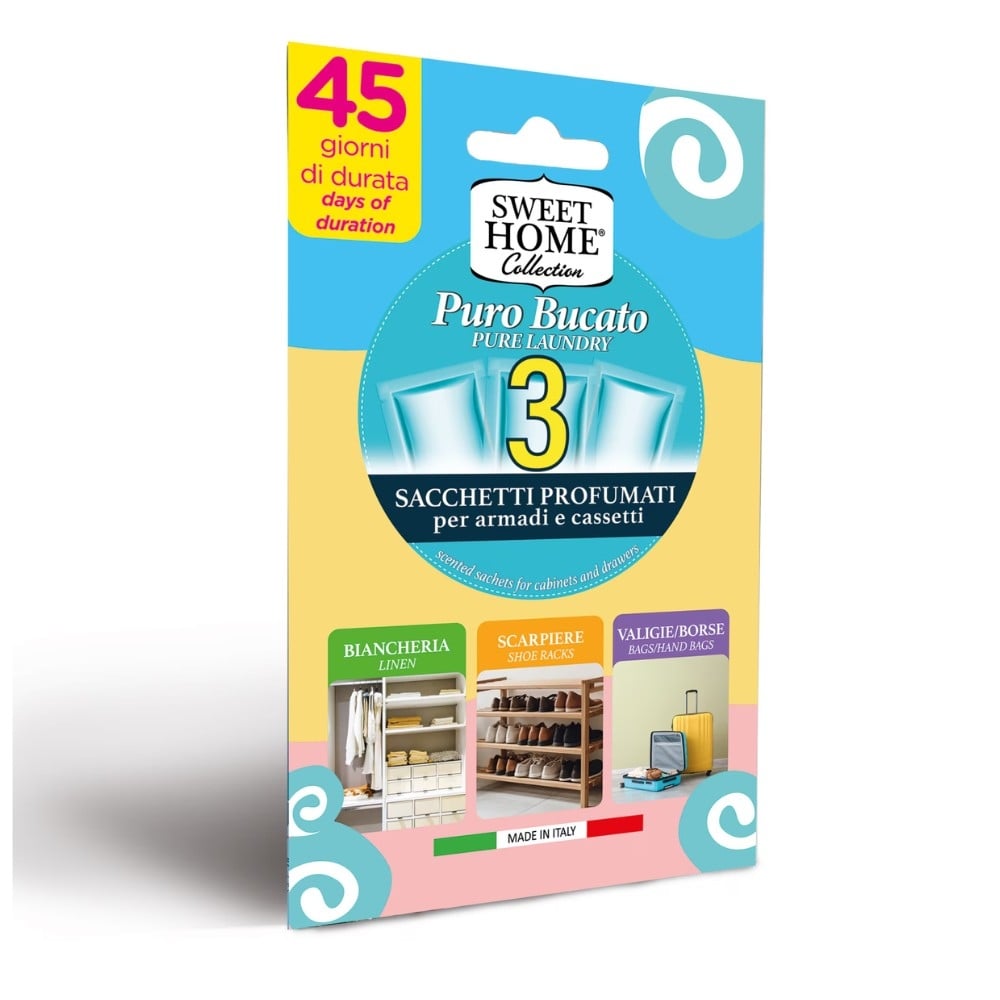 Ароматизатор за гардероб Sweet home Puro Bucato 3броя