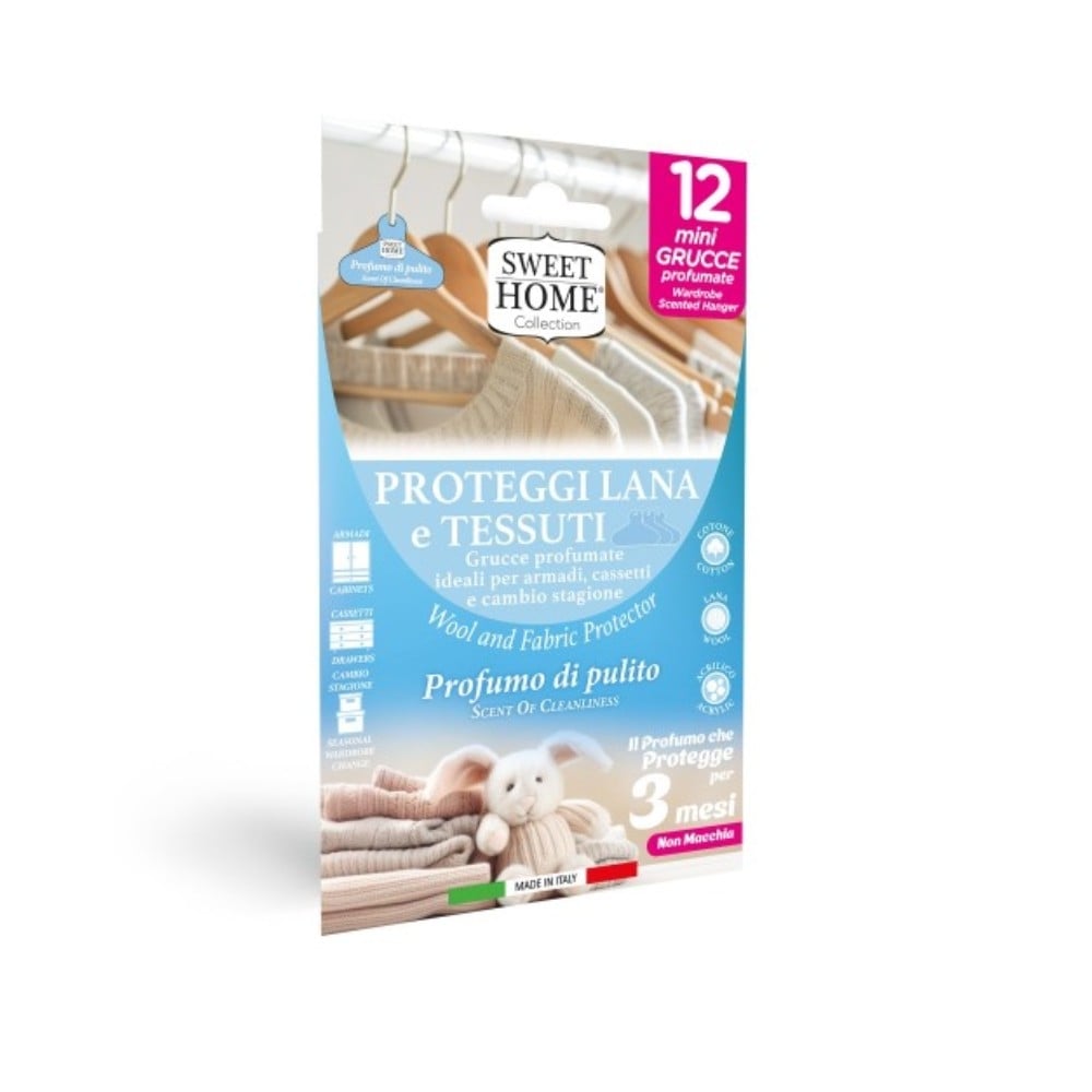 Ароматизатор за защита на вълна и тъкани Sweet home Profumo di Pulito