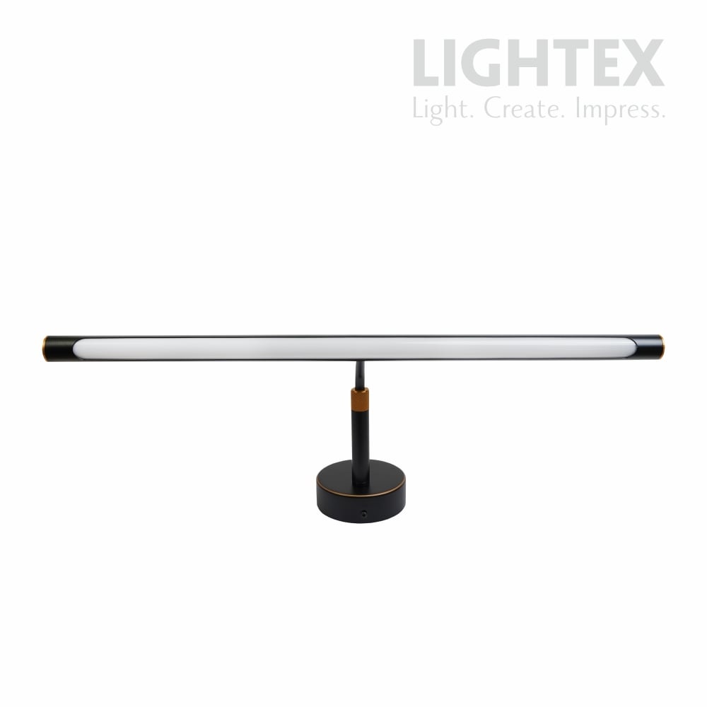 LED лампа за огледало Lightex Cano 12 W черна