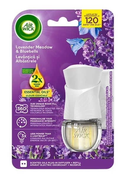 Електрически ароматизатор + пълнител Air Wick Extra Oils Лавандула 19мл