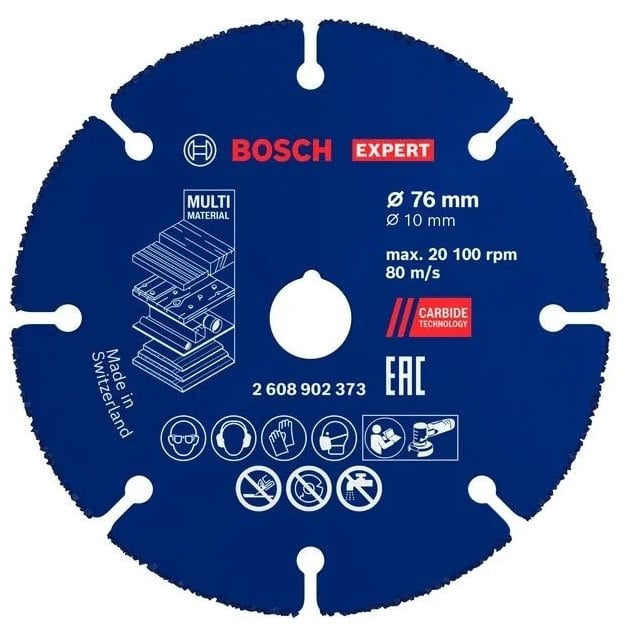 Карбиден диск за ъглошлайф Bosch Expert Multi Wheel 76х10мм
