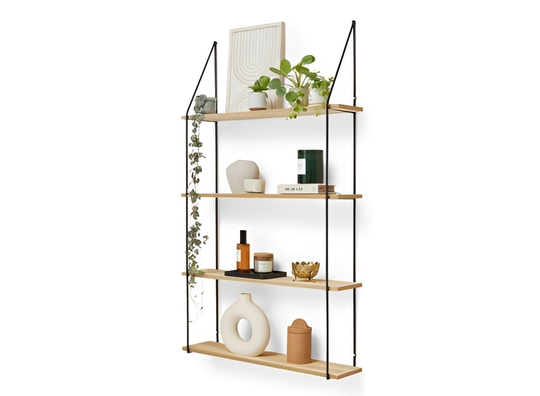 Етажерка с 4 рафта Lifa Living Alicante 116х65х17см метал