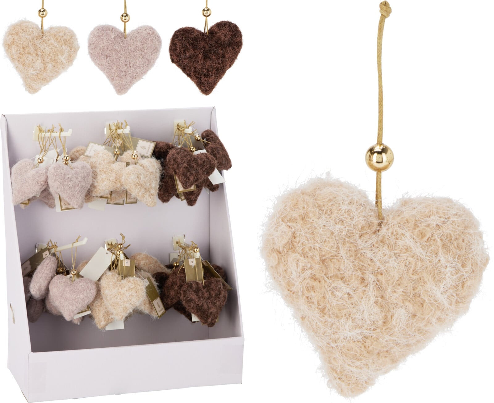 Декорация Heart 7,5см висяща