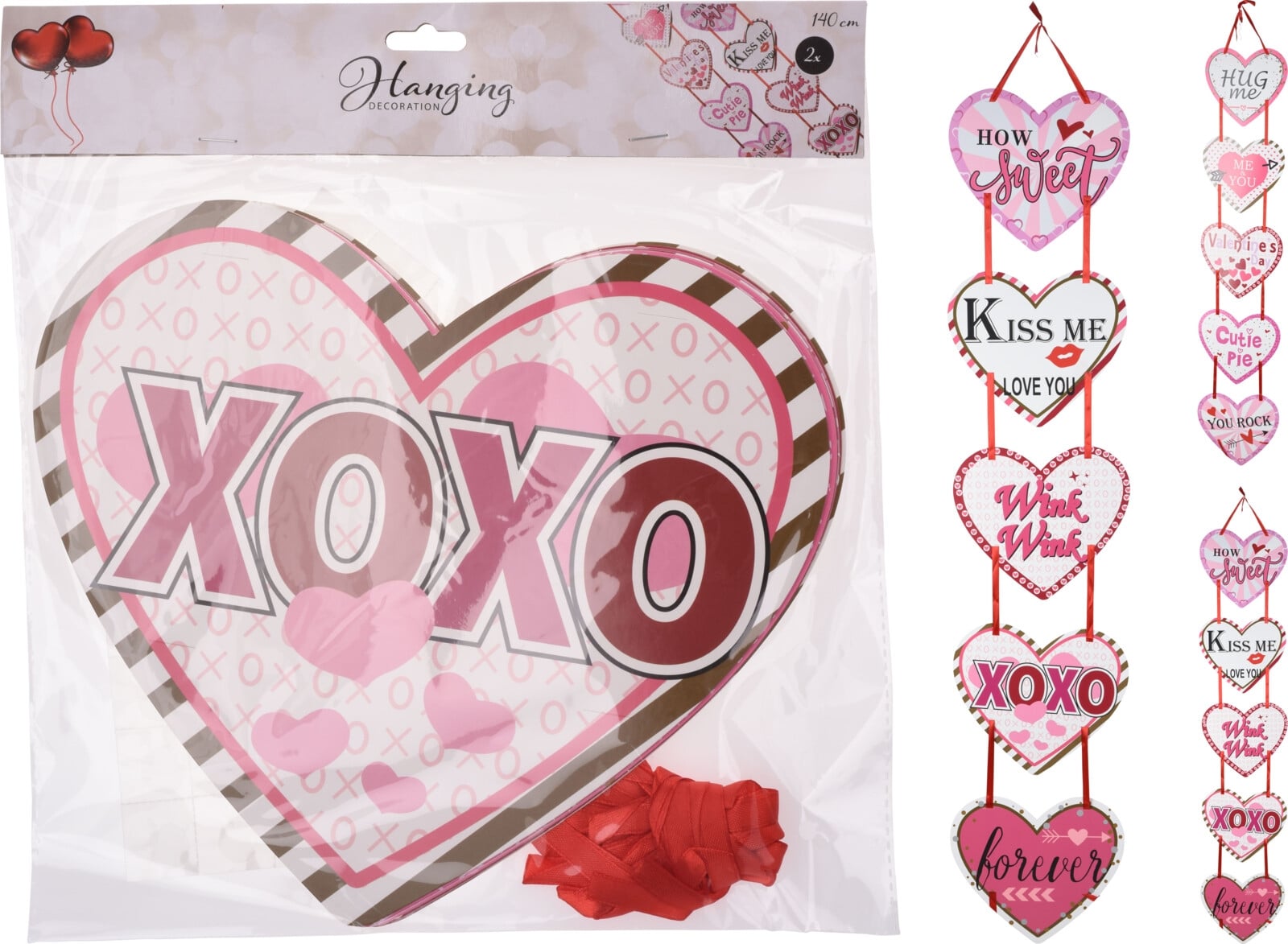 Висяща декорация Hearts 2 броя