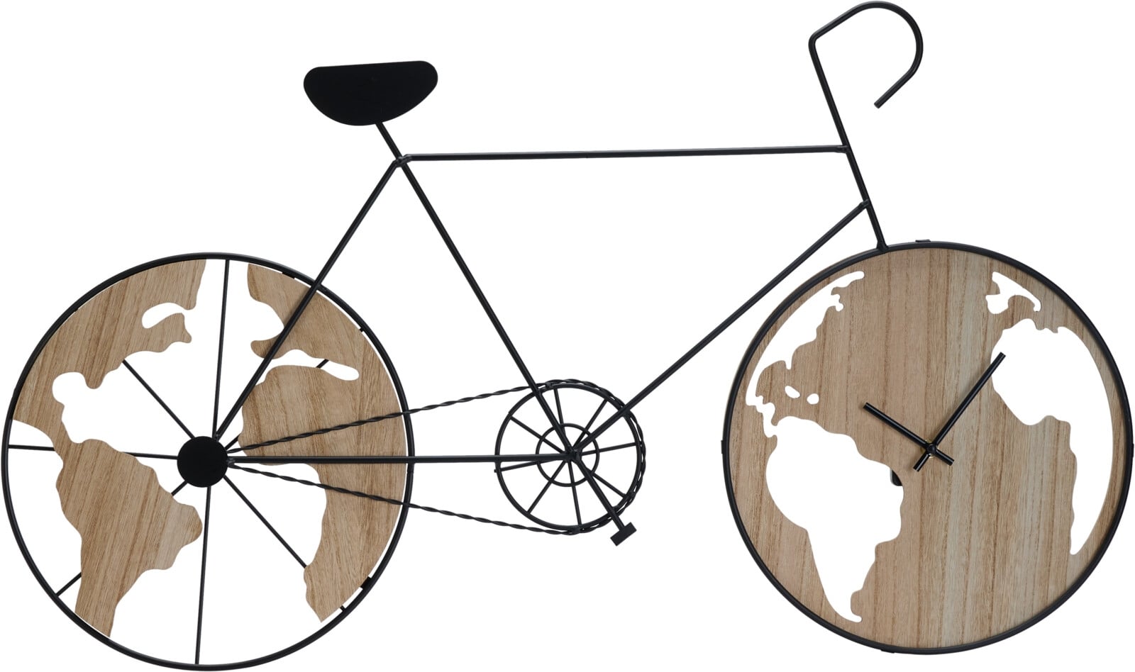 Часовник Bike 84х47см черен