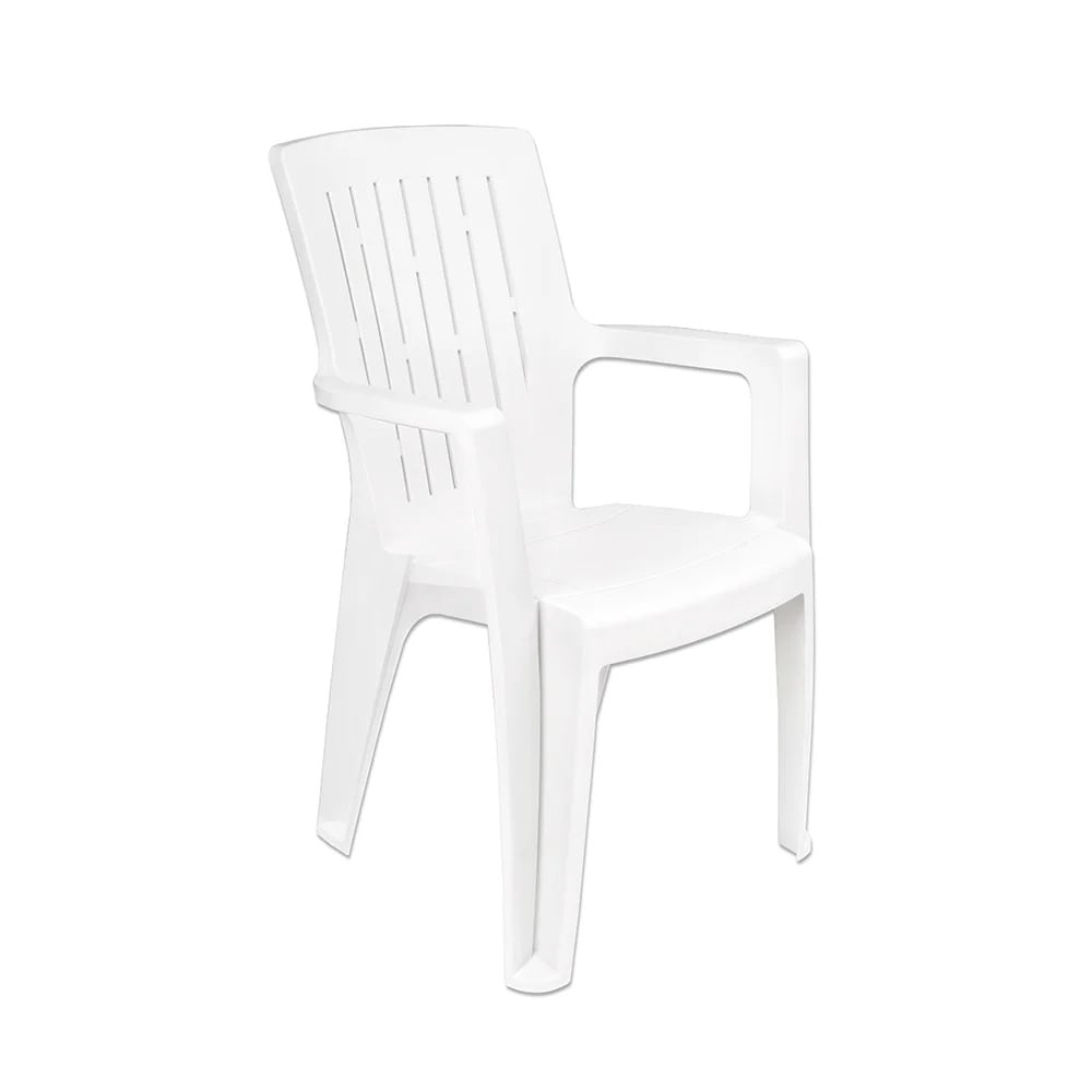 Градински стол Venezia бял 56x60x89см 