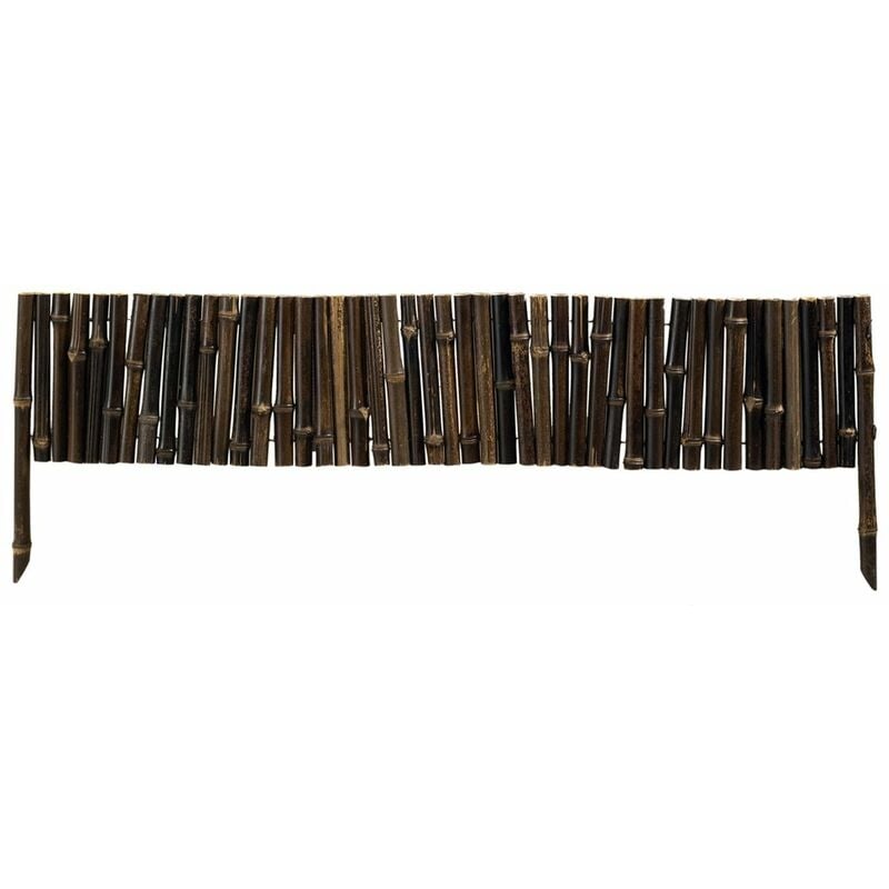 Бамбукова ограда Bamboo Border 0,35х1м тъмнокафява