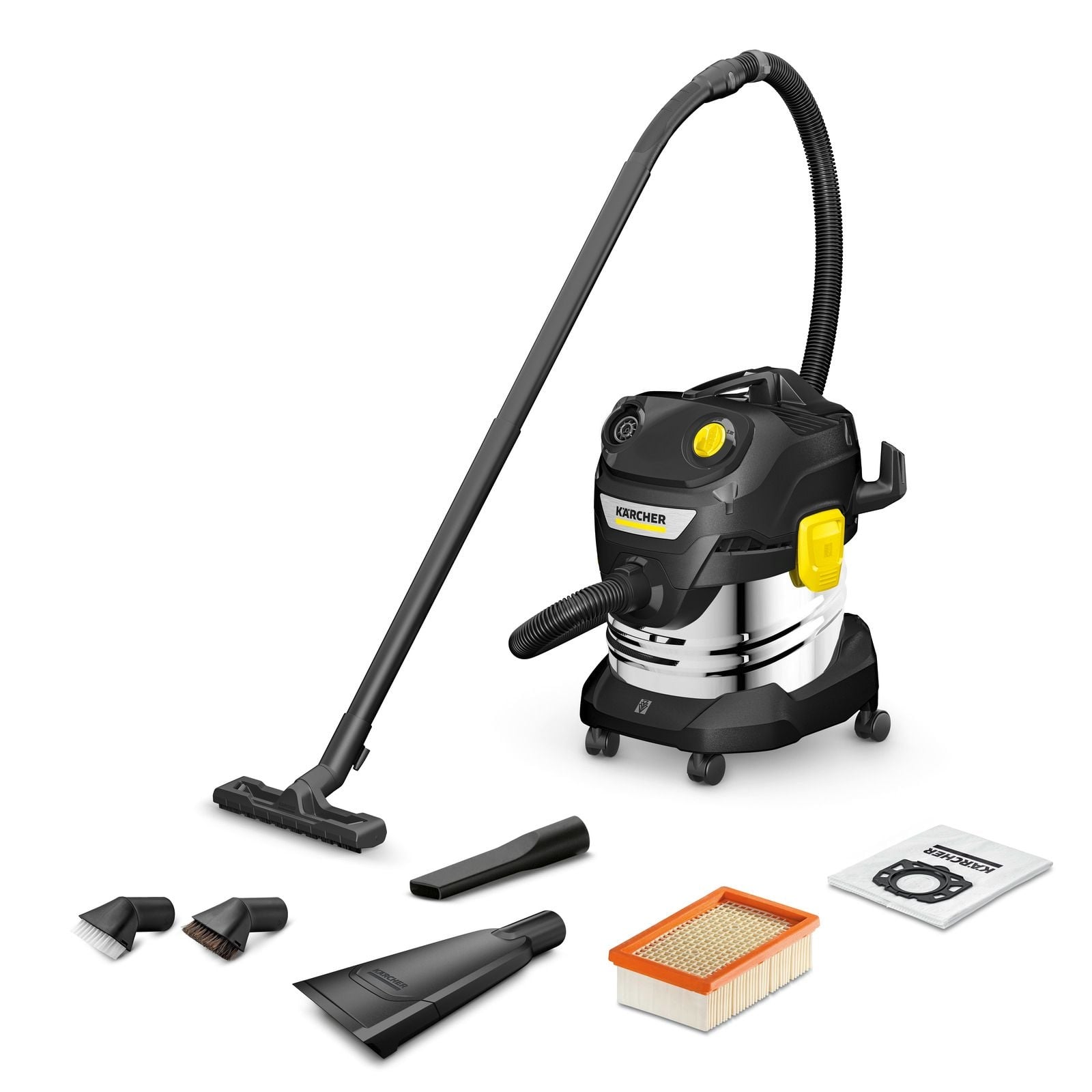 Прахосмукачка за сухо и мокро почистване Karcher WD 4 S Go!Further