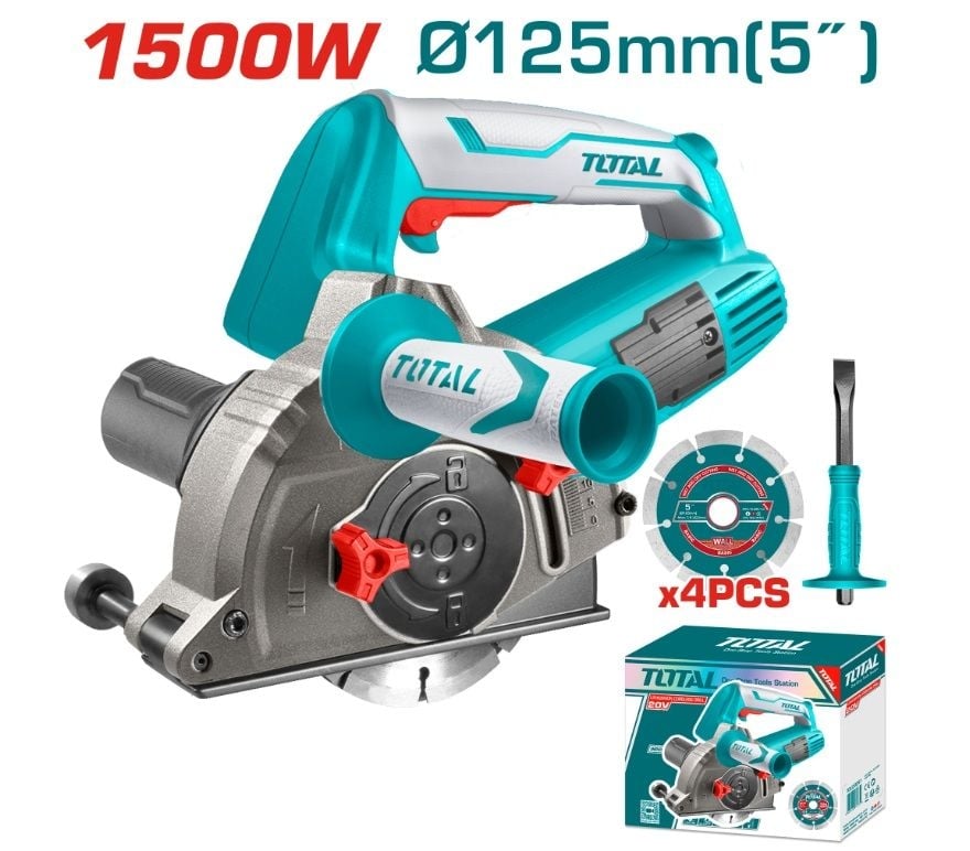 Фреза за канали TOTAL IND,дълб.3-29мм,Ø125мм,1500W