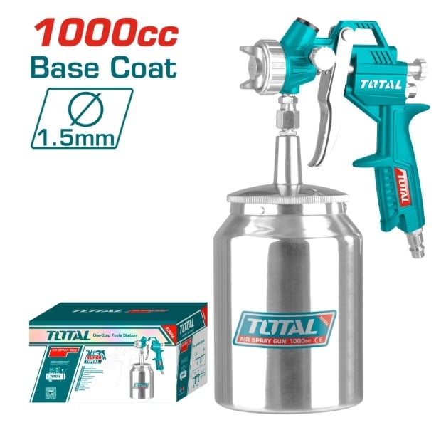 Пистолет за боядисване TOTAL, 1000 ml,3-4 bar