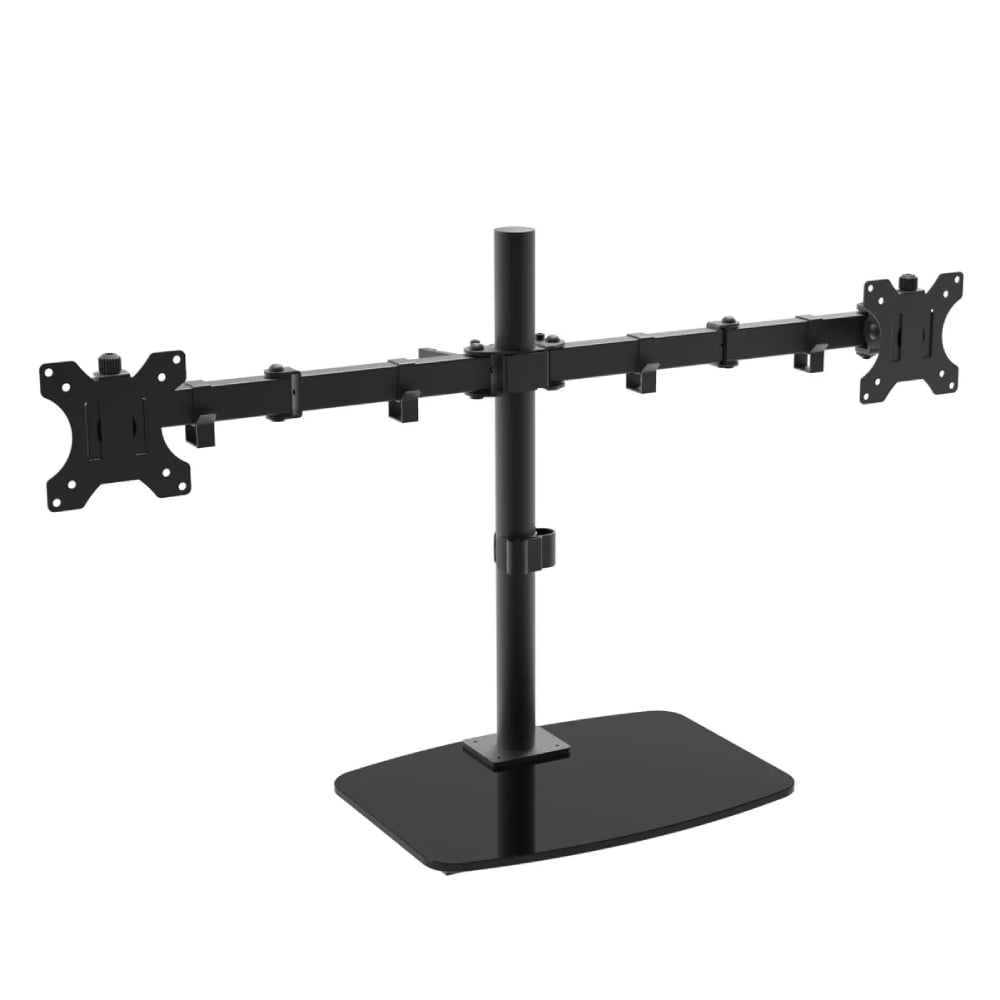 Стойка за два монитора Ziel DWD029 black glass стояща 15-32" 10 кг