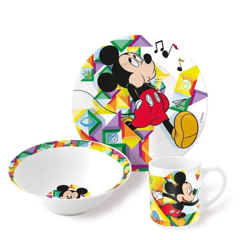 Детски порцеланов сервиз за хранене Disney Mickey 3 части