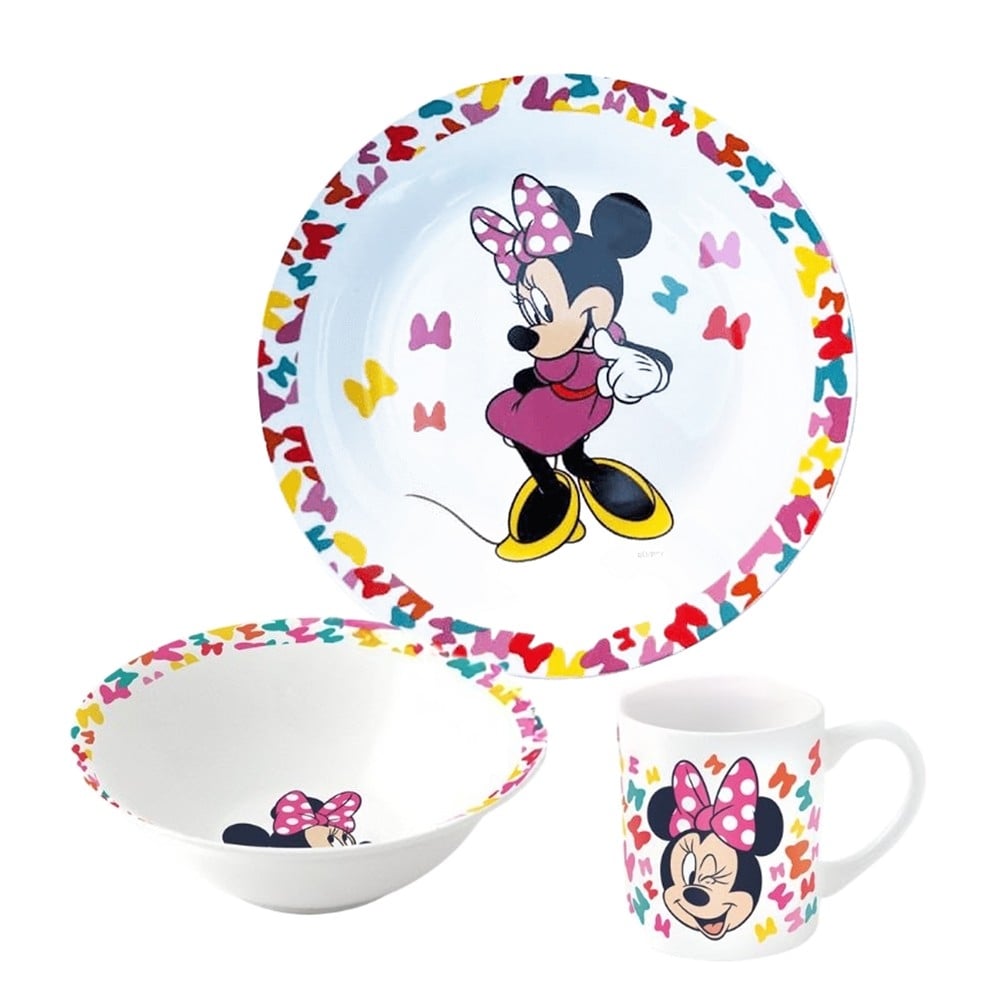 Детски порцеланов сервиз за хранене Disney Minnie 3 части
