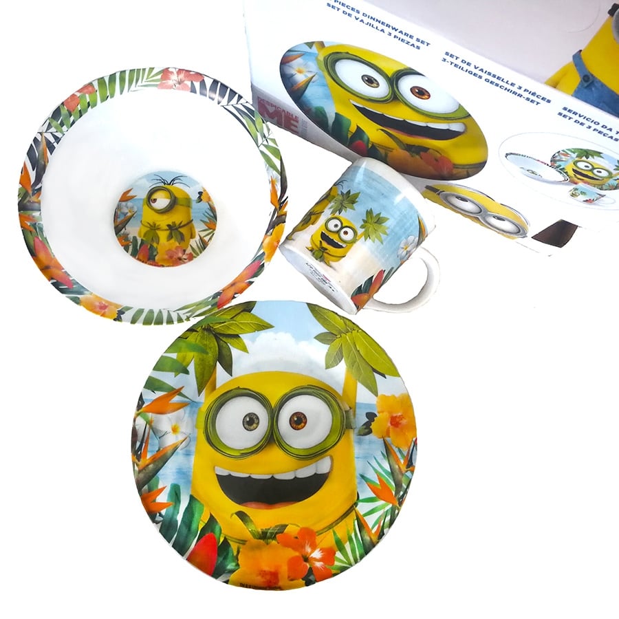 Детски порцеланов сервиз за хранене Disney Minions 3 части