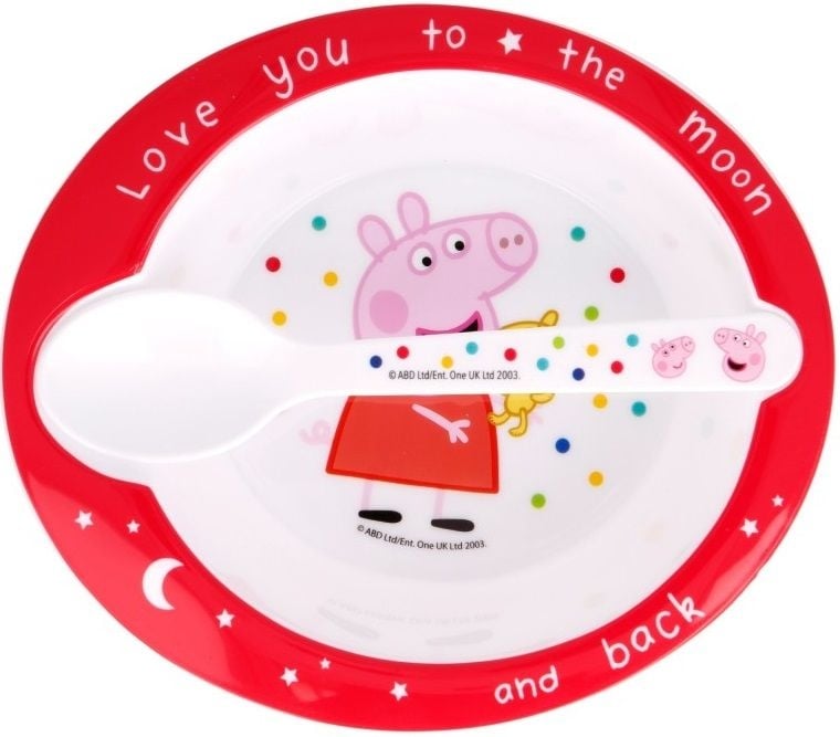 Детски комплект за хранене Peppa Pig 2 части