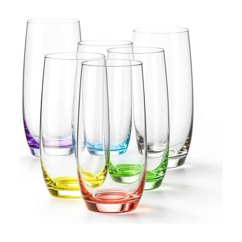 Чаши за вода Bohemia Rainbow 350 мл 6броя