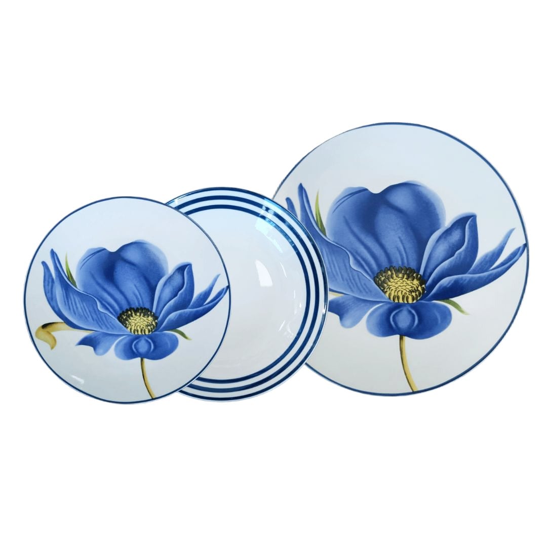 Сервиз за хранене Morello Royal Blue Poppy 18 части