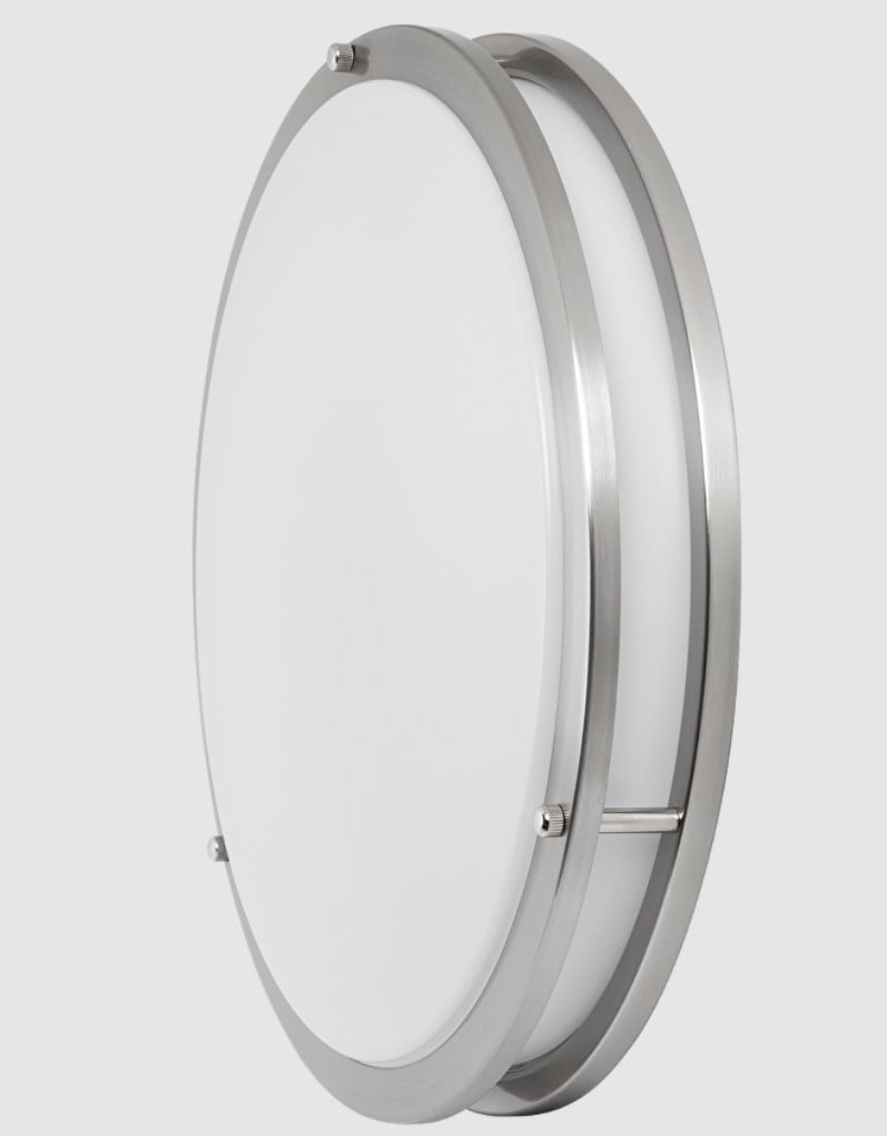 LED декоративна плафониера Ultralux Madrid 36W 4200K IP20 сатениран никел