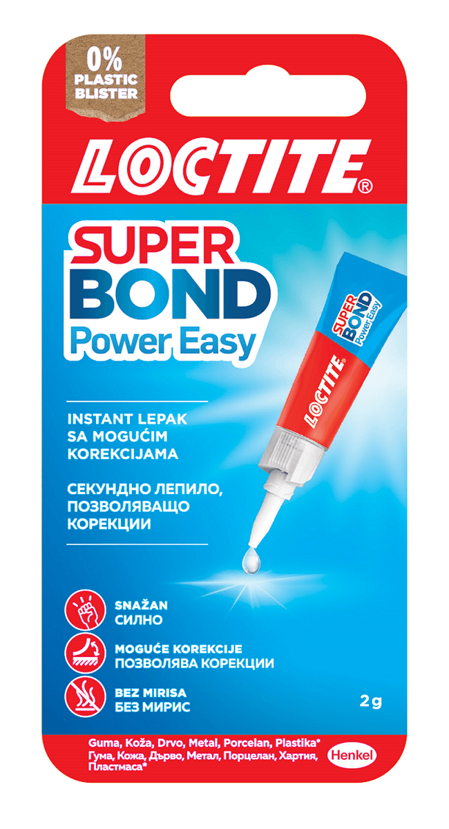 Секундно лепило Loctite Super Bond Power Easy 2г
