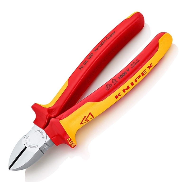 Клещи Knipex резачки странични 180 мм, 70 06 180 SB