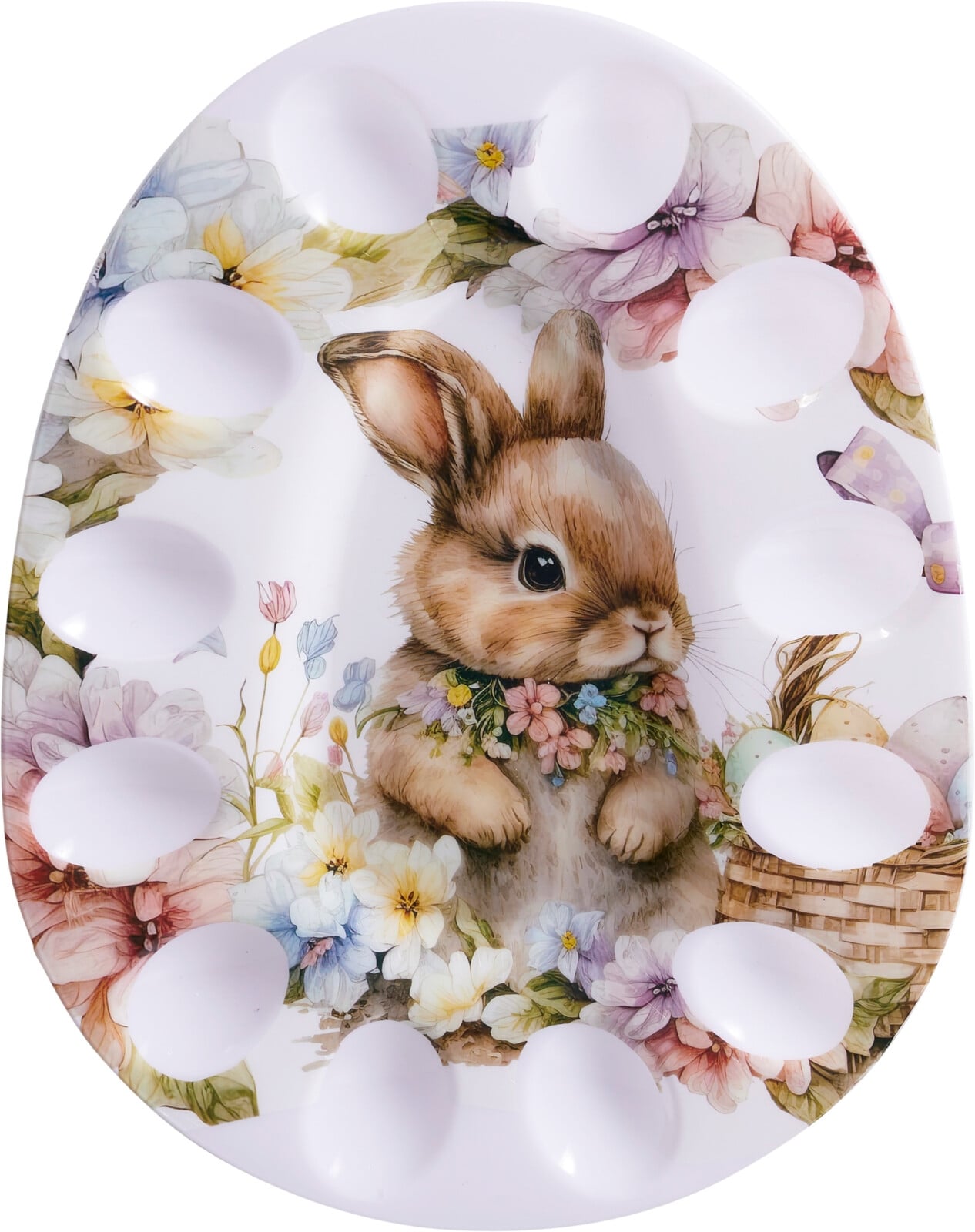 Чиния за великденски яйца Bunny 30х22см 