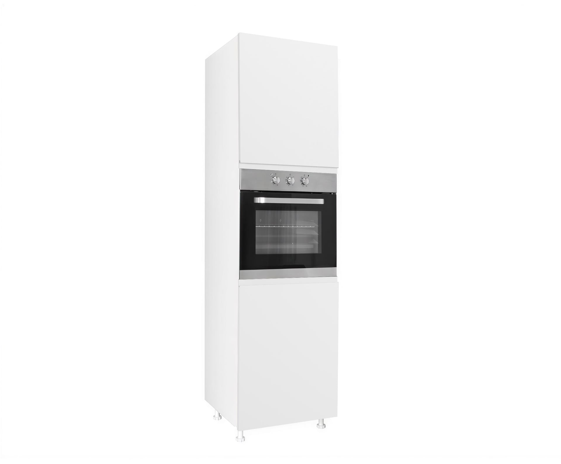 Колонен шкаф за фурна за вграждане Aura D60 RV бял