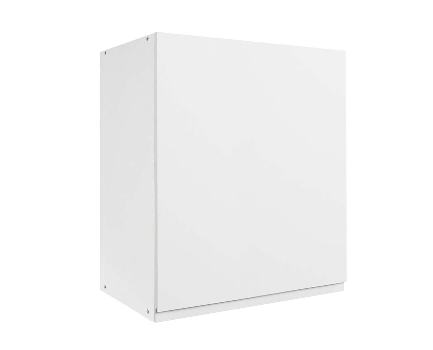 Горен шкаф с една врата и два рафта Aura V50 бял