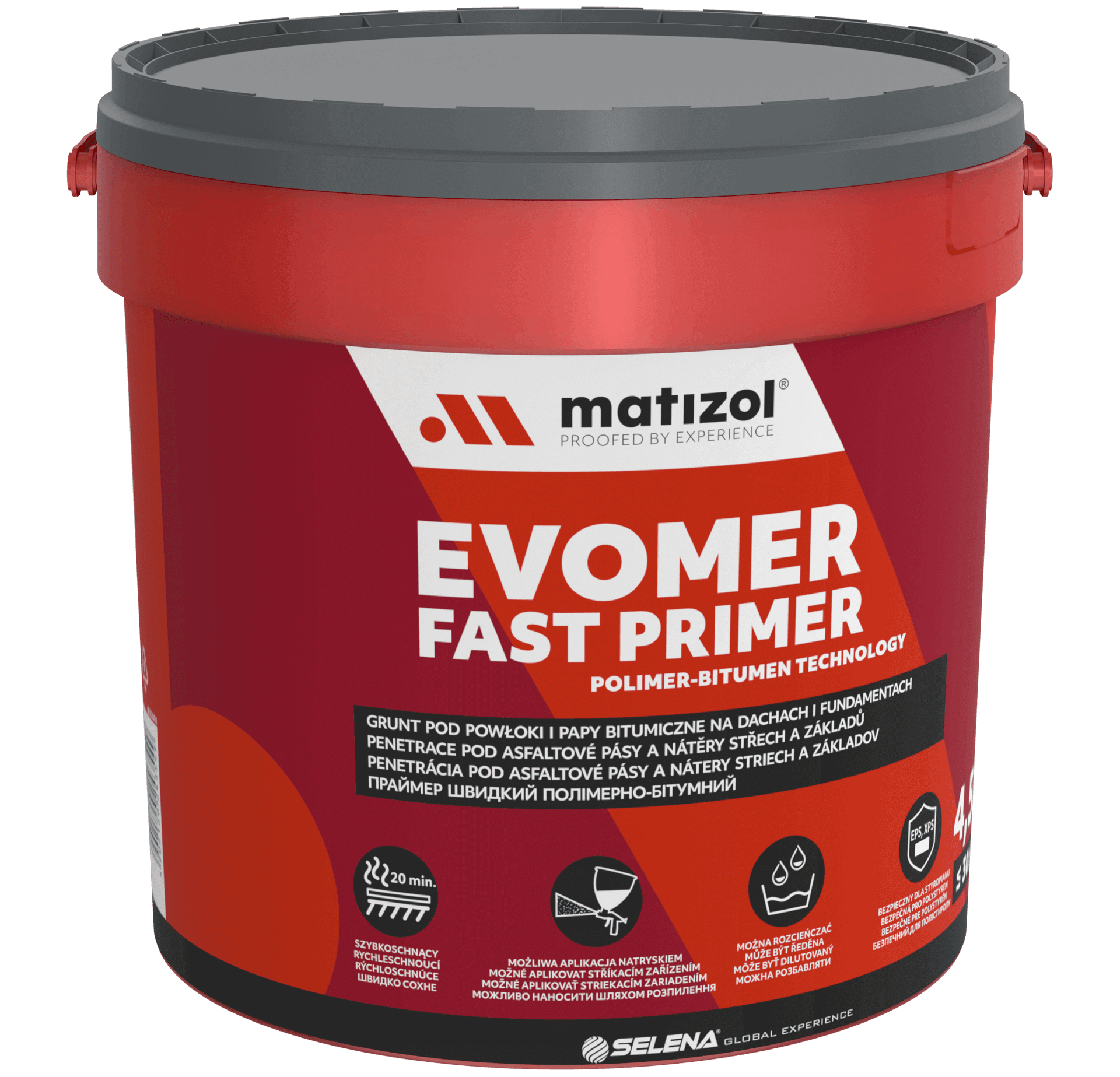 Битумно-полимерен грунд Tytan Professional Evomer черен 9 кг