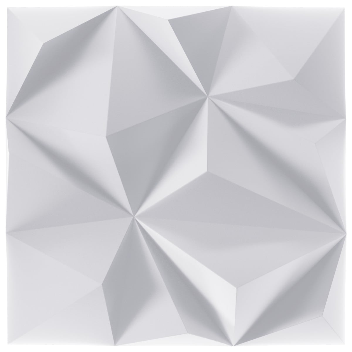 Комплект стенни 3D XPS панели Geo бели 8 броя