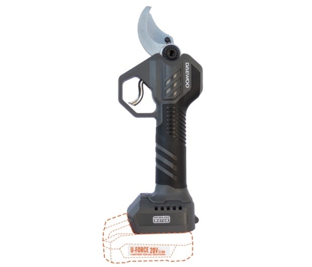 Акум. безч. лозарска ножица DAEWOO DALPSBL20-35, U-FORCE 35 мм 20V LI-ION