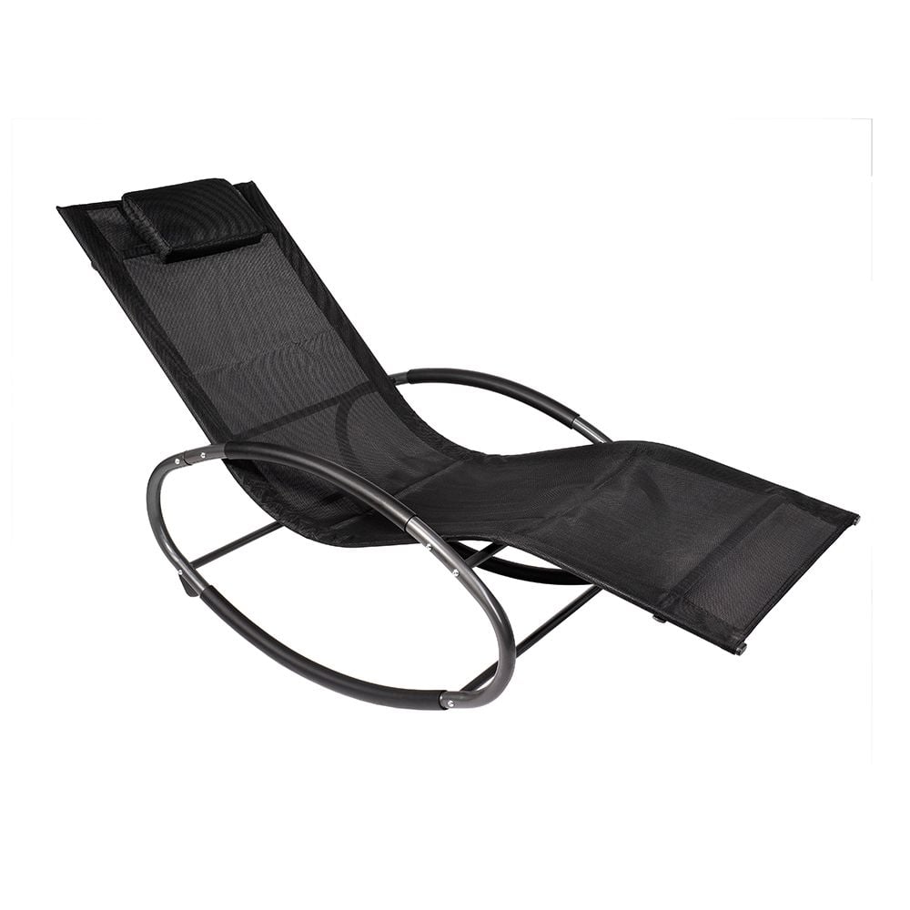 Люлеещ се шезлонг My Garden Carmo G62006 черен