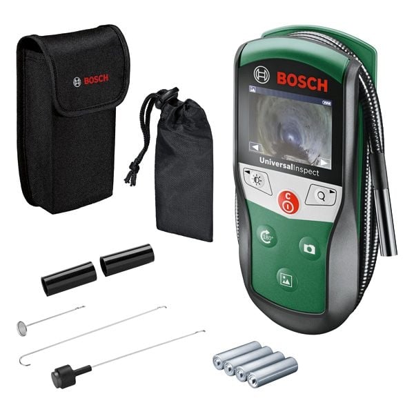 Инспекционна камера Bosch UniversalInspect с аксесоари, батерии и сак