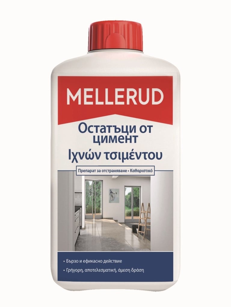 Препарат за почистване на остатъци от цимент Mellerud 1 л