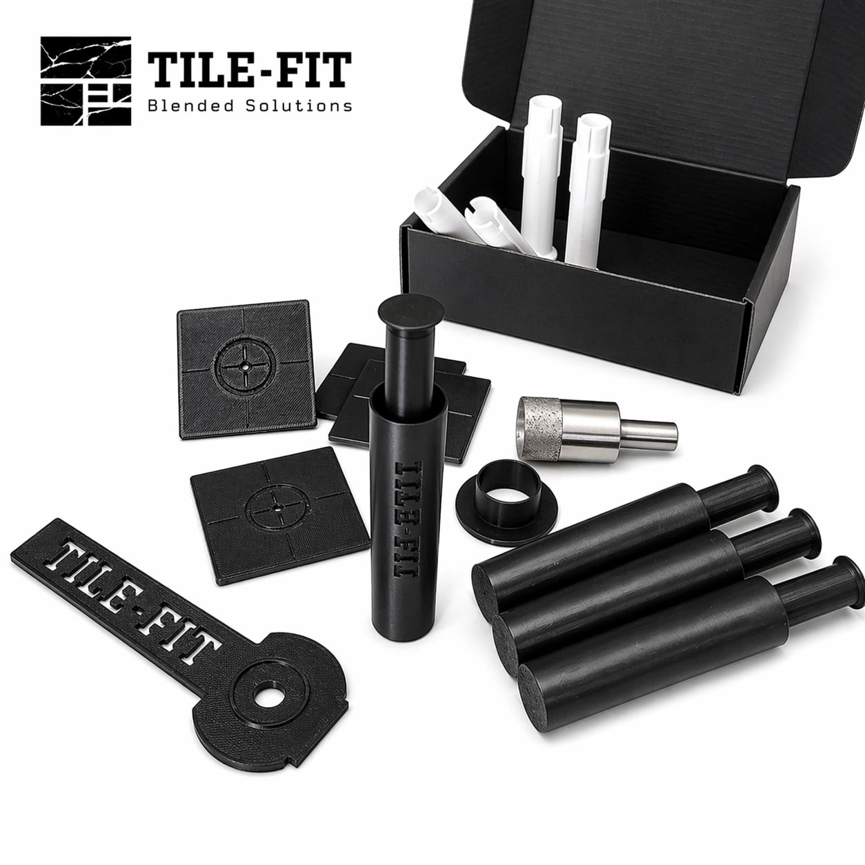 Комплект от 4 Push закачалки за вграждане зад плочка с изкачане Tile-Fit 30 мм